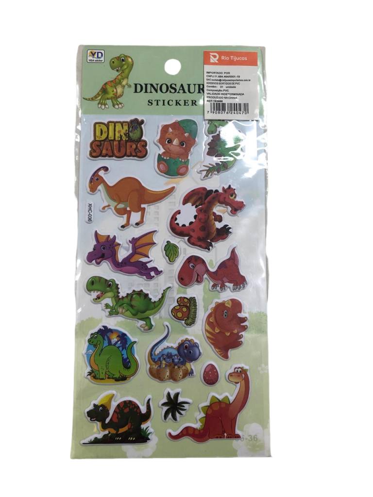 ADESIVO STICKER DINOSSAUROS